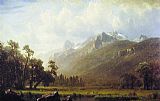 The Sierras Near Lake Tahoe California by Albert Bierstadt